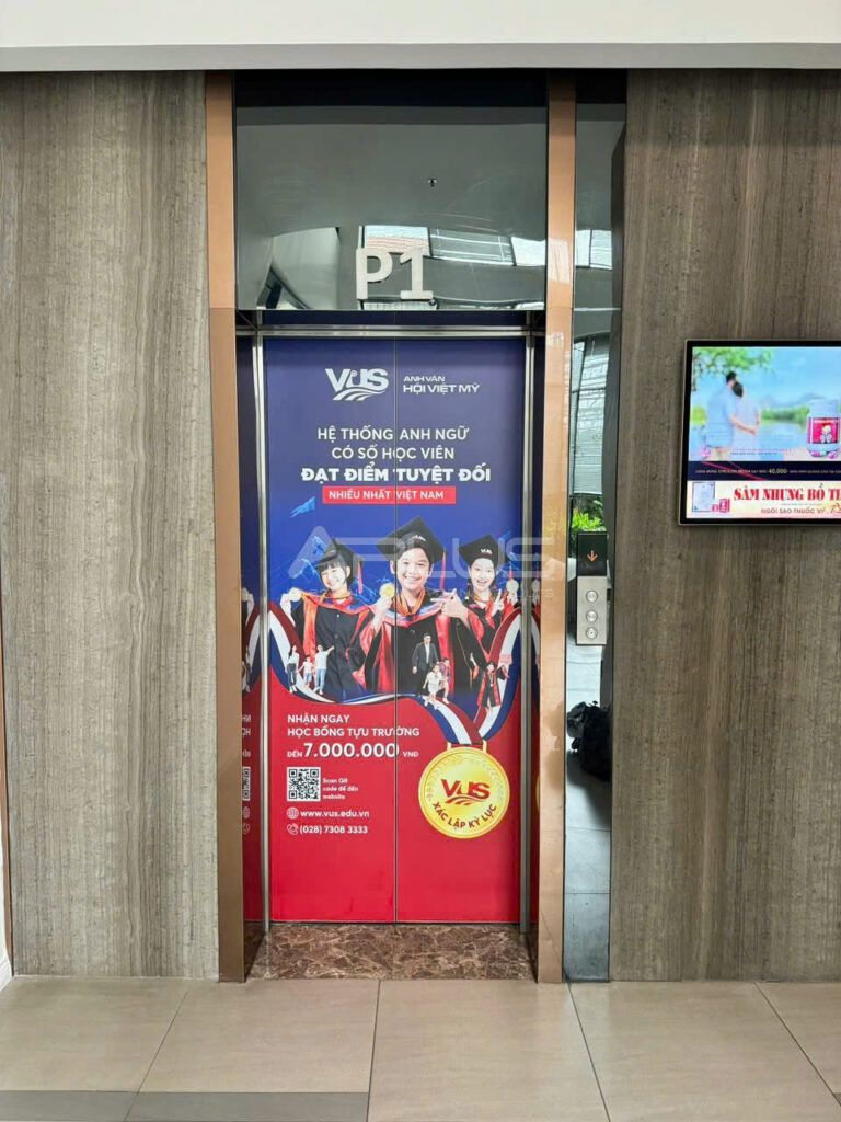 DÁN QUẢNG CÁO TRANG TRÍ THANG MÁY – CHẠM MẮT KHÁCH HÀNG MỖI NGÀY