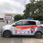 Chiến dịch quảng cáo trên xe taxi công nghệ cho sữa Weki