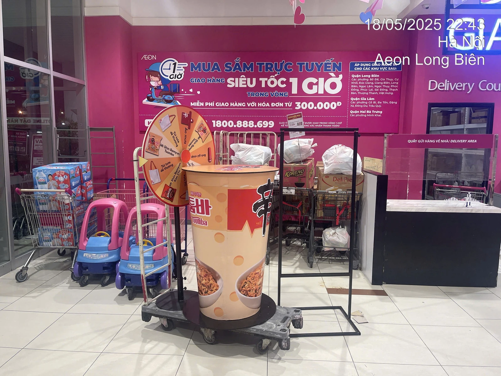 Nongshim — Lắp đặt POSM tại siêu thị