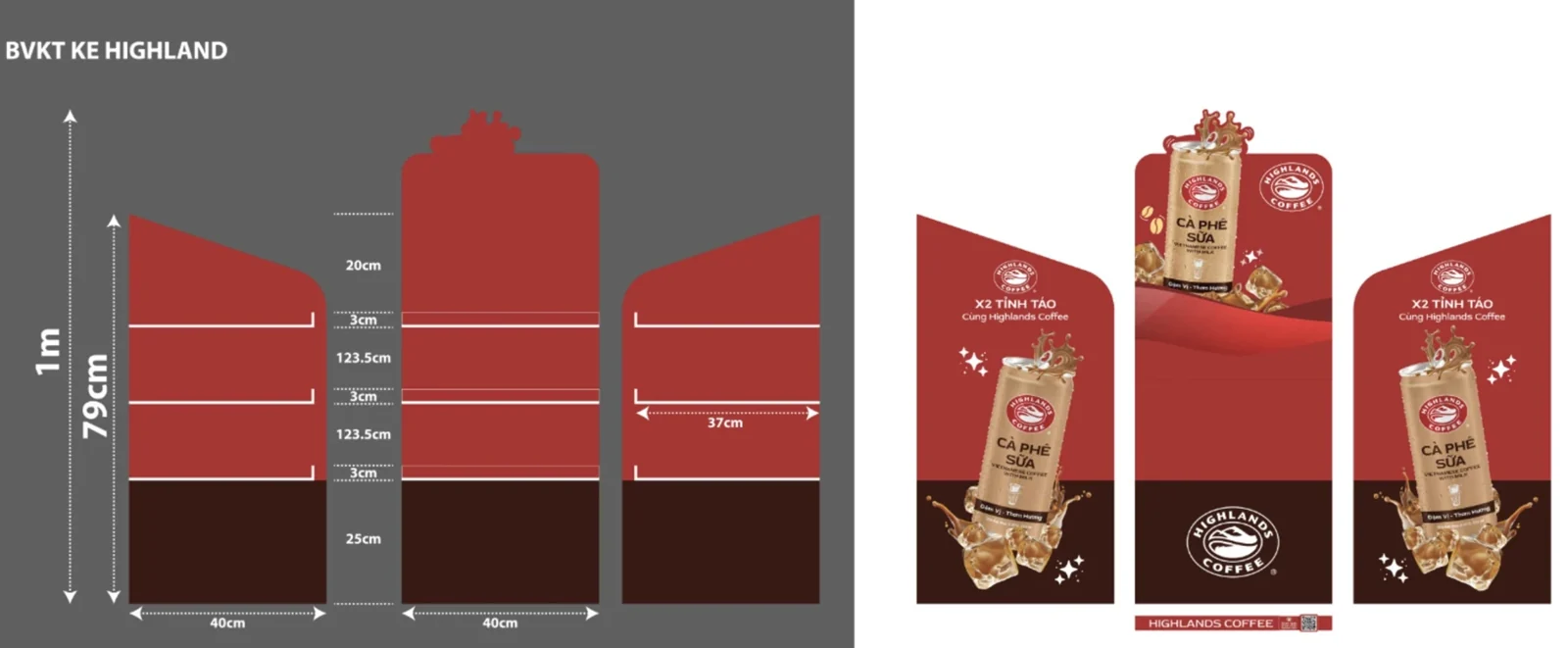 Highlands Coffee — Thiết kế hình ảnh và phối cảnh thương hiệu