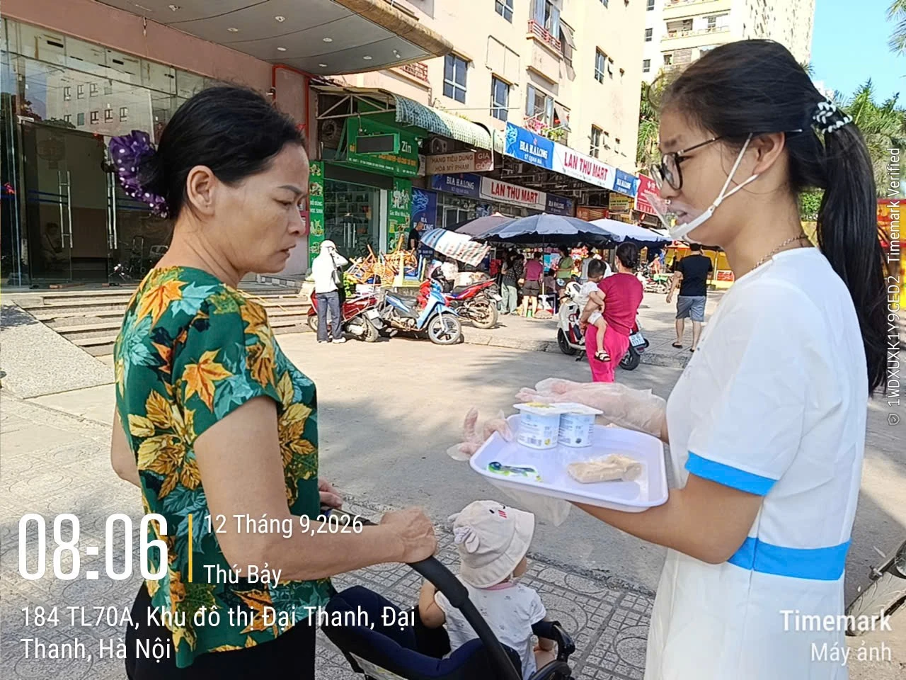 TH true YOGURT — Sampling tại chung cư
