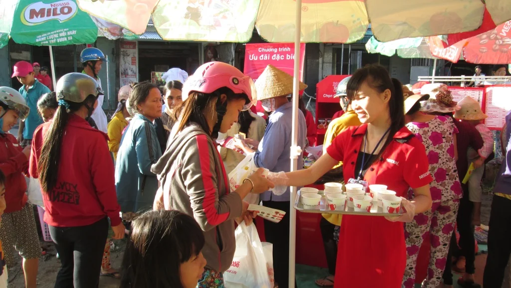 Nescafé — Brand Activation lưu động tại chợ và cộng đồng