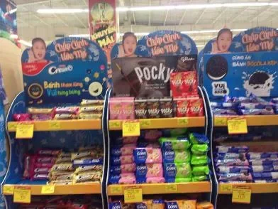 Pocky — Trưng bày sản phẩm tại siêu thị