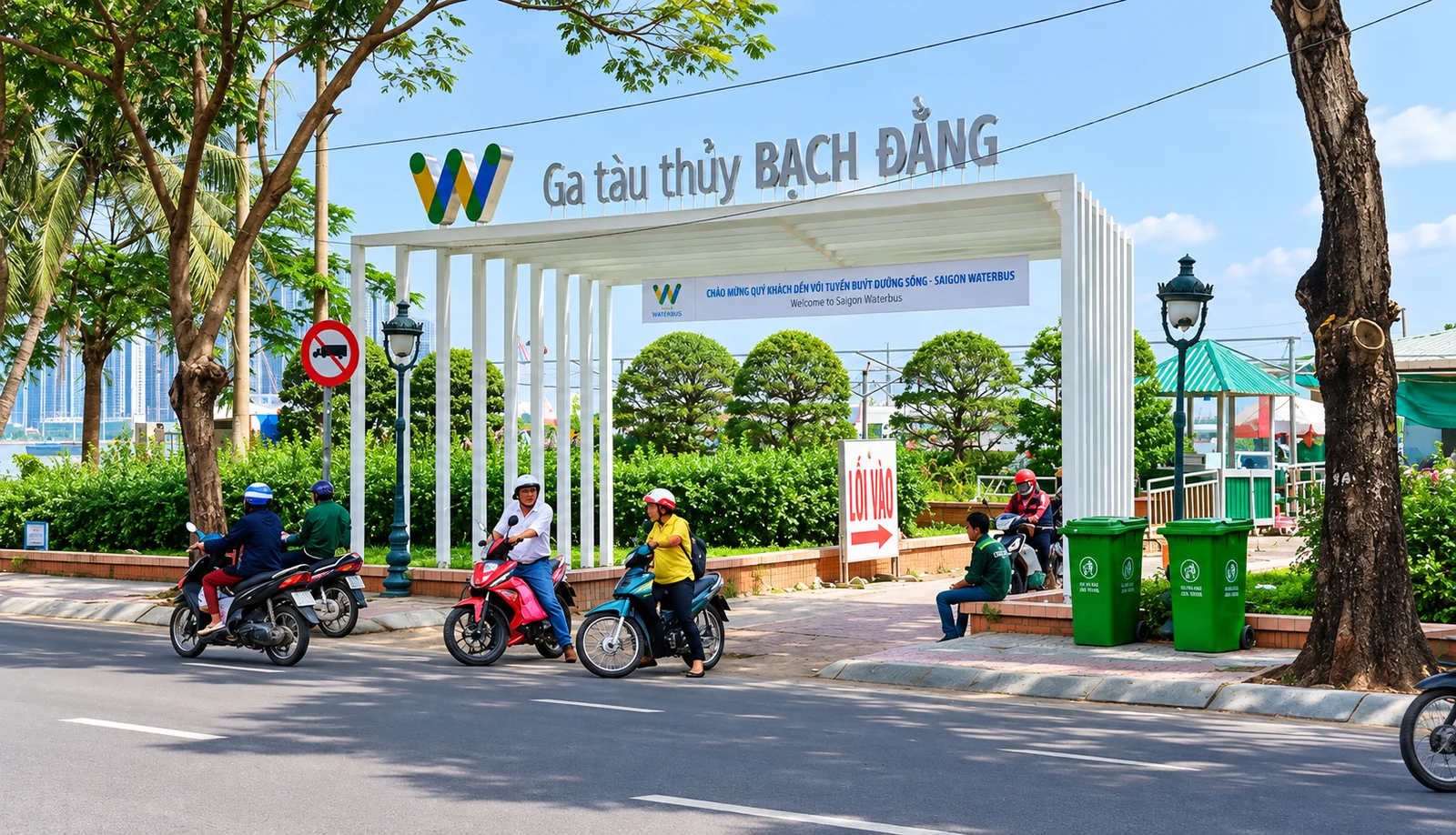 Aiken — Toàn cảnh cổng Ga tàu thủy Bạch Đằng