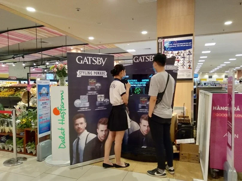 Gatsby — Brand activation và sampling tại trung tâm thương mại