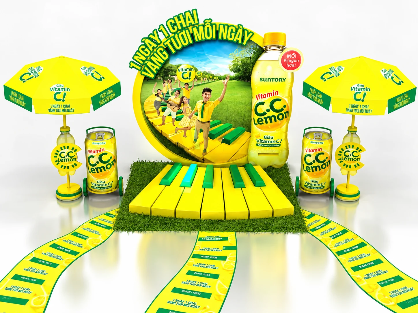 C.C. Lemon — Phối cảnh tổng thể không gian quảng bá C.C. Lemon