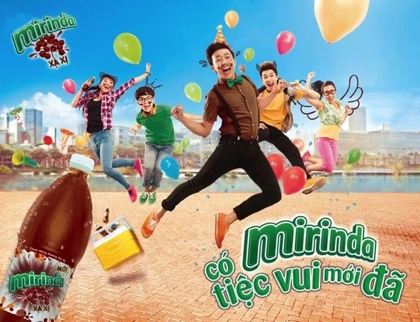 Mirinda — Thiết kế hình ảnh và phối cảnh thương hiệu