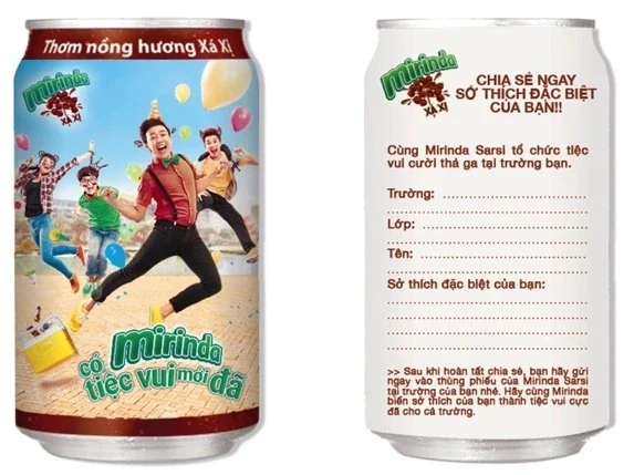 Mirinda — Thiết kế hình ảnh và phối cảnh thương hiệu