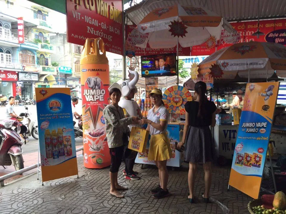 Jumbo Vape — Activation tại chợ truyền thống