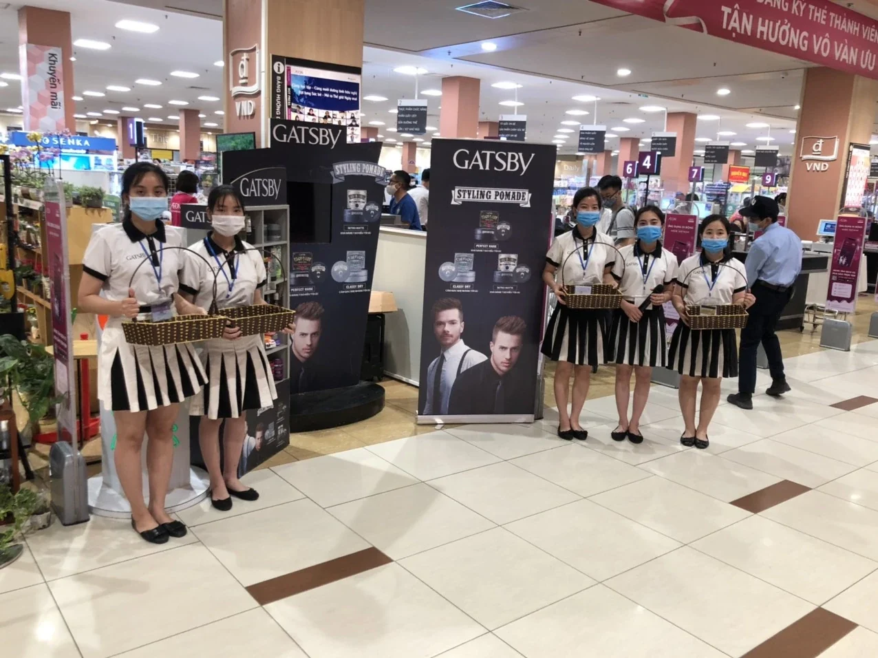 Gatsby — Brand activation và sampling tại trung tâm thương mại