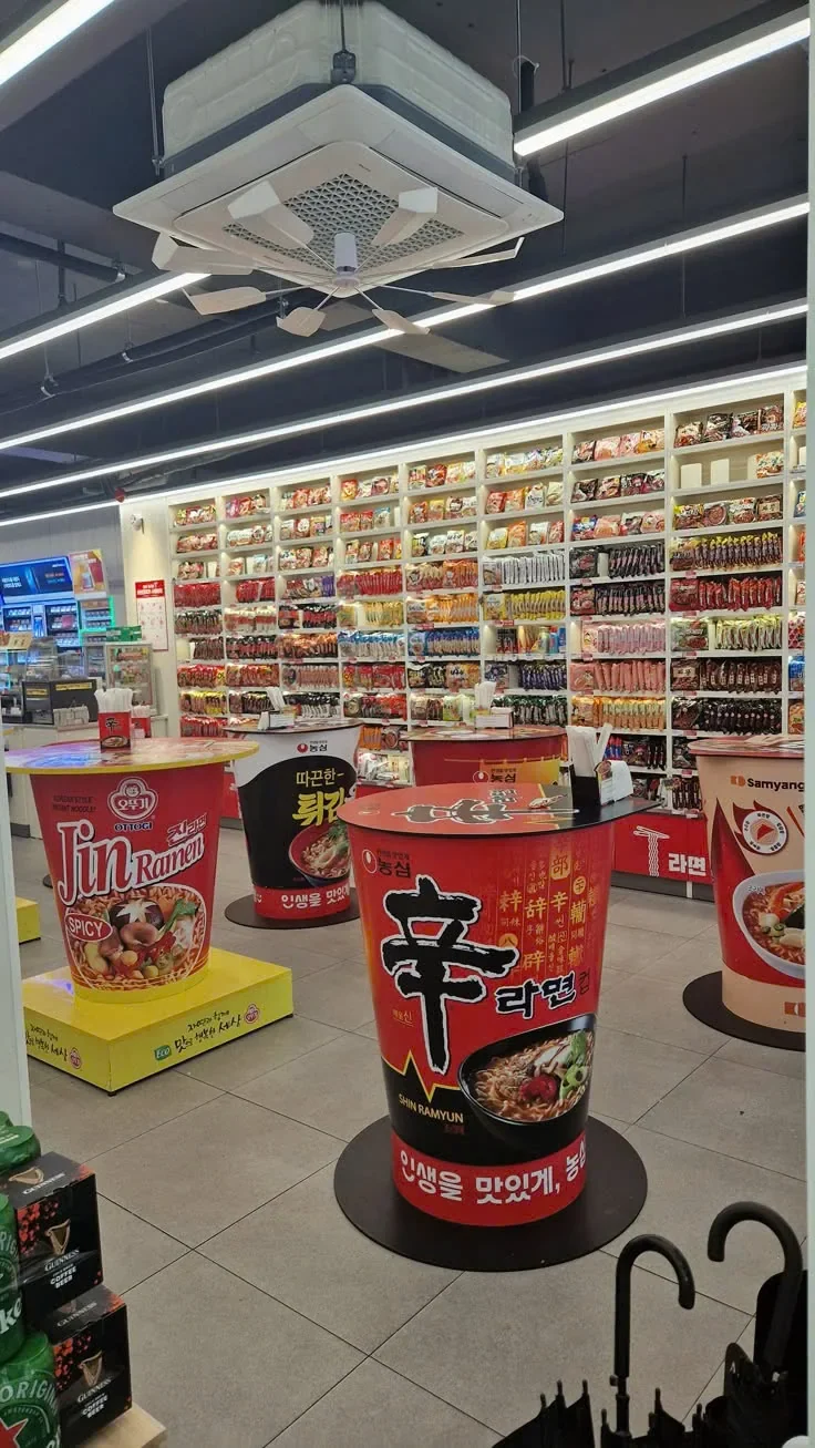 Nongshim — Lắp đặt POSM tại siêu thị