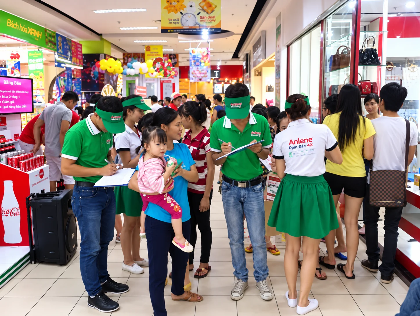 Anlene — Đội ngũ PG/PB giới thiệu sản phẩm và tương tác với khách hàng