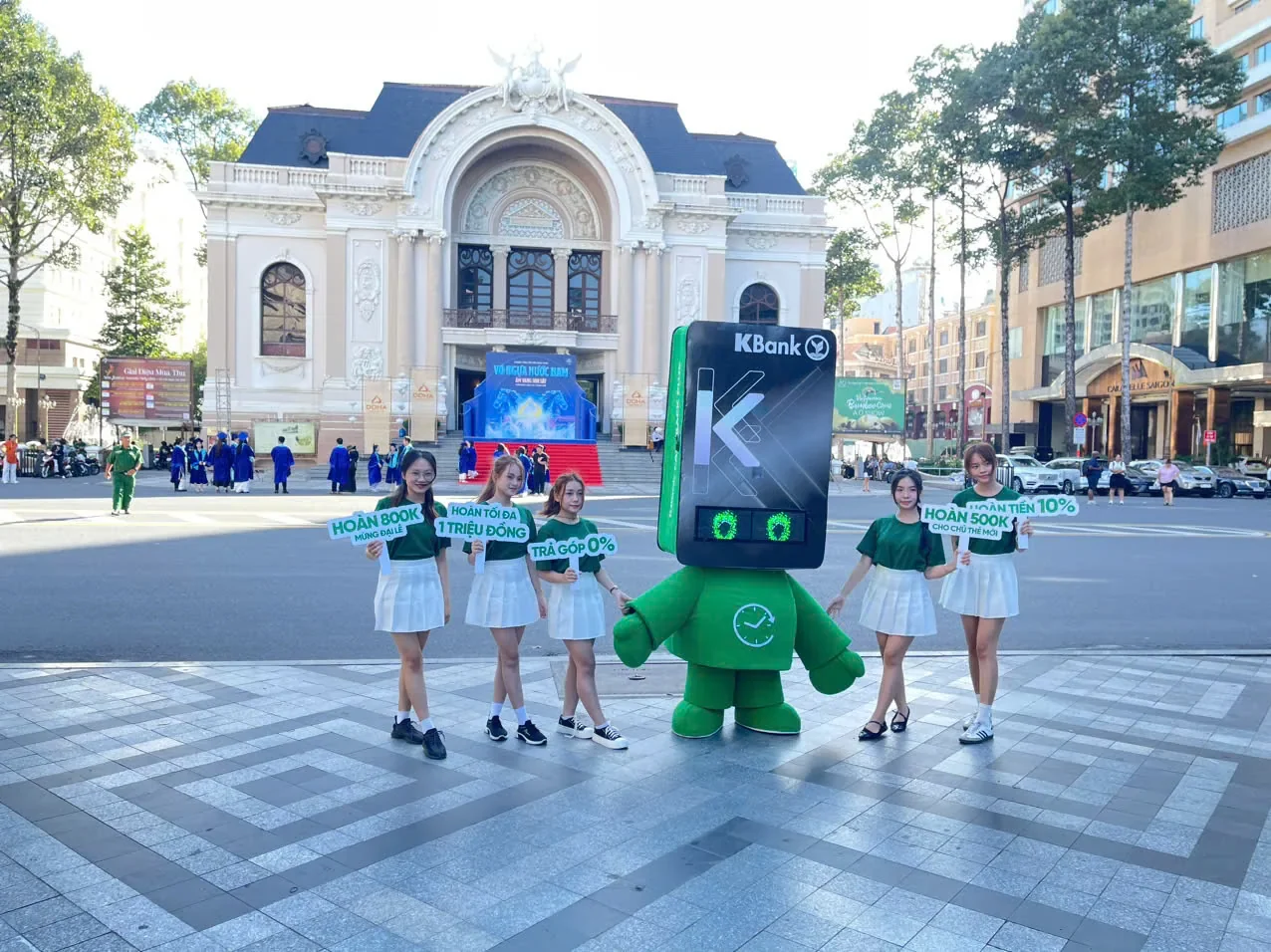 KBank — Walking billboard và mascot activation