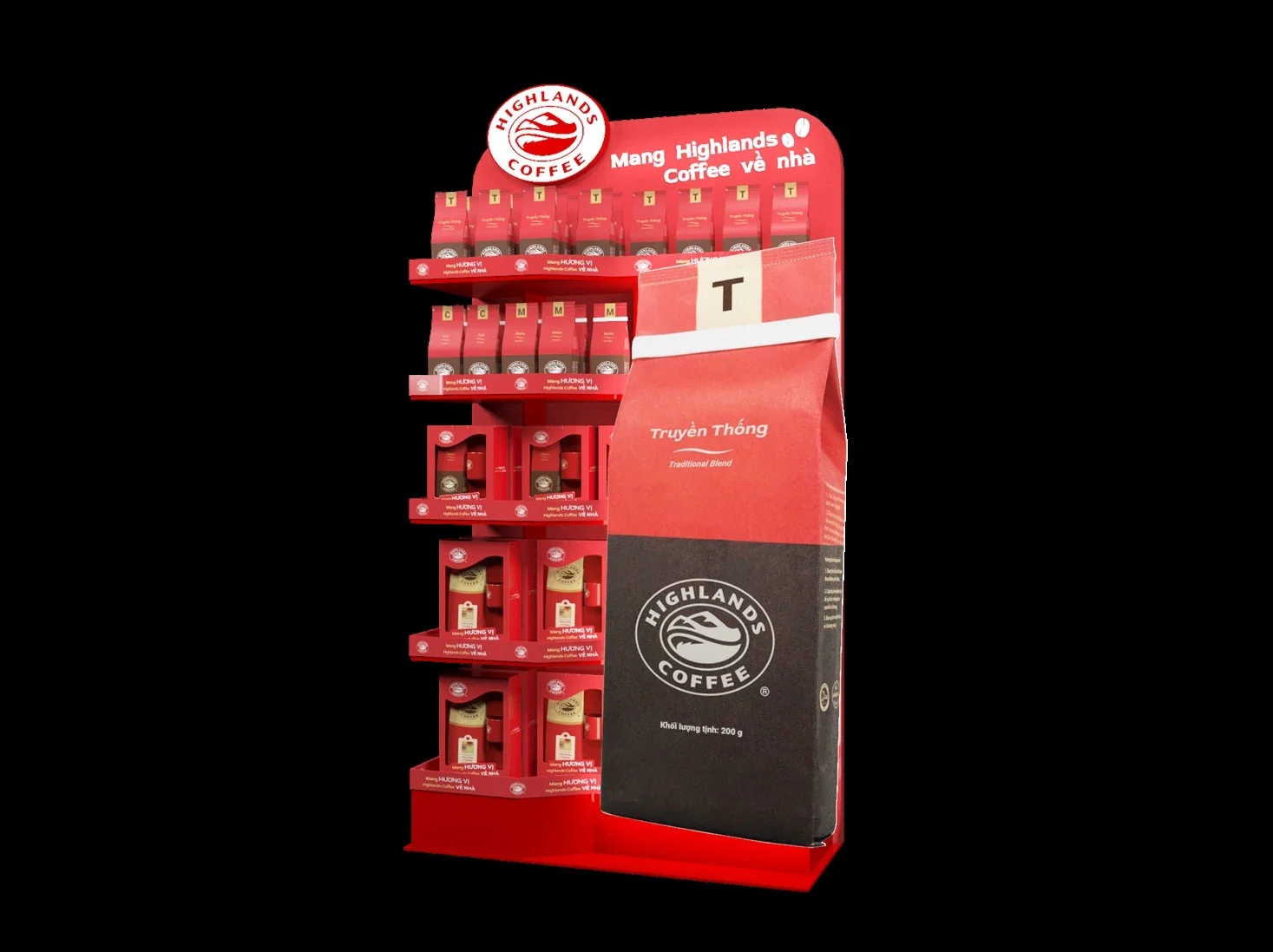 Highlands Coffee — Thiết kế hình ảnh và phối cảnh thương hiệu