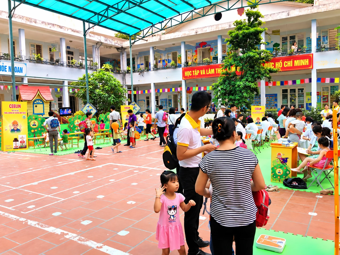 Ceelin — Không khí ngày hội sức khỏe tại sân trường