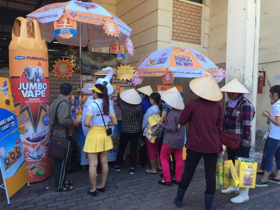 Jumbo Vape — Activation tại chợ truyền thống