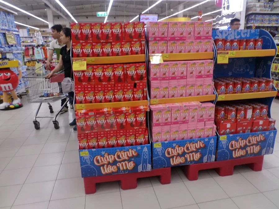 Pocky — Trưng bày sản phẩm tại siêu thị